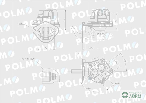 Pompa zasilająca 0011245U91 POLMO Pompa zasilająca 0011245U91 POLMO