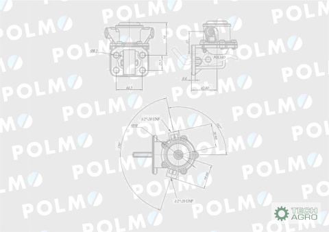 Pompa zasilająca 3118234R91 2641A074 POLMO Pompa zasilająca 3118234R91 2641A074 POLMO