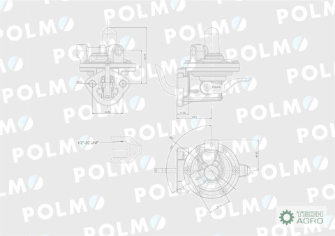 Pompa zasilająca 3637286M91 POLMO Pompa zasilająca 3637286M91 POLMO