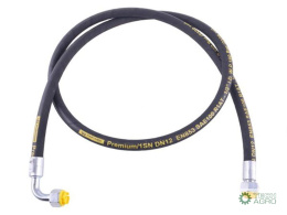 Przewód hydrauliczny gwint M22x1.5 prosta/90 stopni (kolanko) L-500mm DN12-1SN (AK-13-500; P11P12) 16.0MPa Waryński
