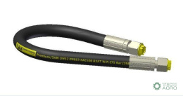 Przewód hydrauliczny ( płasko kulisty) gwint M22x1.5 proste L-5800mm DN12-1SN Przyczepa stary typ (AA-13-5800; P11P11) 16MPa Wa
