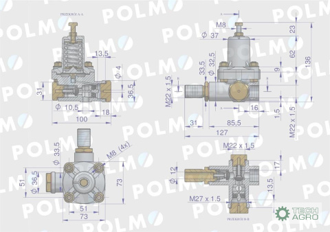 REGULATOR CIŚNIENIA C330/C360 POLMO REGULATOR CIŚNIENIA C330/C360 POLMO