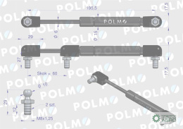 Siłownik dachu 16367958 pasuje do Zetora Proxima Forterra POLMO