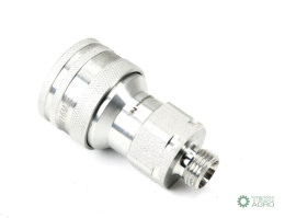 Szybkozłącze hydrauliczne gniazdo M14x1.5 gwint zewnętrzny EURO (ISO 7241-A) z eliminatorem ciśnienia Waryński