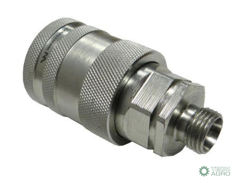 Szybkozłącze hydrauliczne gniazdo M16x1.5 gwint zewnętrzny EURO PUSH-PULL (9100816G) (ISO 7241-A) Waryński