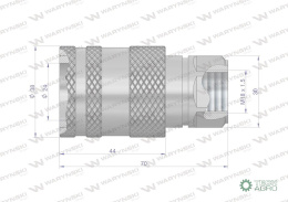 ZAWÓR GN.HYDR.EURO GW M18X1,5 WARYŃSKI