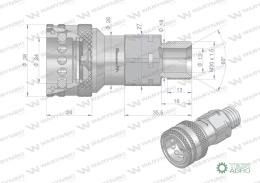ZAWÓR GN.HYDR.EURO M20X1,5 GZ EURO(ISO-7 241-A) WARYŃSKI