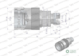 ZAWÓR GN.HYDR.EURO M20X1,5 PUSH-PULL WAR