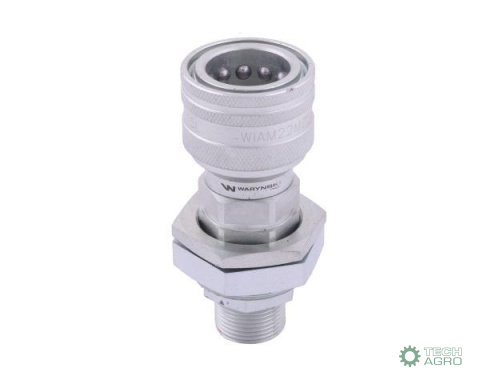 Szybkozłącze hydrauliczne gniazdo long M22x1.5 gwint zewnętrzny EURO (Adaptacja starego typu 504900) (9199822G/ST) (ISO 7241-A Szybkozłącze hydrauliczne gniazdo long M22x1.5 gwint zewnętrzny EURO (Adaptacja starego typu 504900) (9199822G/ST) (ISO 7241-A