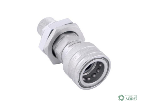 Szybkozłącze hydrauliczne gniazdo long M22x1.5 gwint zewnętrzny EURO (Adaptacja starego typu 504900) (9199822G/ST) (ISO 7241-A) Szybkozłącze hydrauliczne gniazdo long M22x1.5 gwint zewnętrzny EURO (Adaptacja starego typu 504900) (9199822G/ST) (ISO 7241-A)