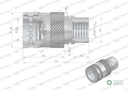 ZAWÓR GN.HYDR.EURO GW M18X1,5 ECWARYŃSKI