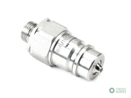 Szybkozłącze hydrauliczne wtyczka M16x1.5 gwint zewnętrzny EURO (9100816W) (ISO 7241-A) z eliminatorem ciśnienia Waryński