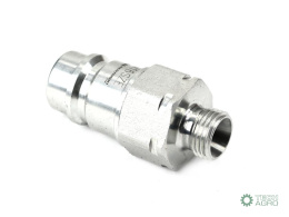 Szybkozłącze hydrauliczne wtyczka M16x1.5 gwint zewnętrzny EURO (9100816W) (ISO 7241-A) z eliminatorem ciśnienia Waryński