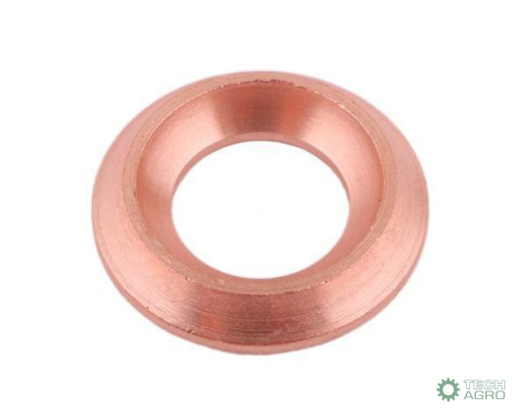 Uszczelka manometryczna do przyłącza gwintami G1/4" i M12x1.5 (CU wyżarzone) POLMO ( sprzedawane po 10 ) Uszczelka manometryczna do przyłącza gwintami G1/4" i M12x1.5 (CU wyżarzone) POLMO ( sprzedawane po 10 )