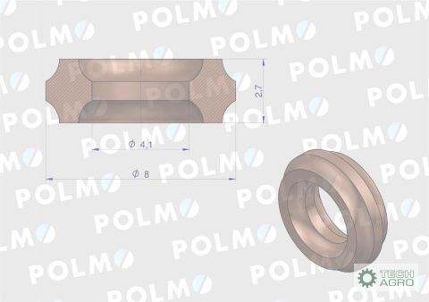 Uszczelka manometryczna do przyłącza z gwintami G1/8" i M10x1 (CU wyżarzone) POLMO ( sprzedawane po 10 ) Uszczelka manometryczna do przyłącza z gwintami G1/8" i M10x1 (CU wyżarzone) POLMO ( sprzedawane po 10 )