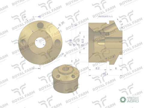 Zawór kompletny poidła RF-20908101 RF-20908106 ROYAL FARM ( sprzedawane po 10 ) Zawór kompletny poidła RF-20908101 RF-20908106 ROYAL FARM ( sprzedawane po 10 )