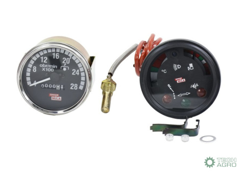 Zestaw: licznik motogodzin i wskaźnik podwójny z kapilarą o długości 1250 mm, pasuje do ciągników Ursus C-360; 50657100, 506 Zestaw: licznik motogodzin i wskaźnik podwójny z kapilarą o długości 1250 mm, pasuje do ciągników Ursus C-360; 50657100, 506