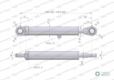 Cylinder hydrauliczny - siłownik dwustronny CJ2F-63/36/200 (90 stopni) Waryński