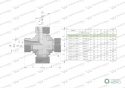 Czwórnik hydrauliczny metryczny BBBB M12x1.5 06L Waryński