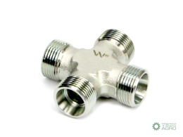 Czwórnik hydrauliczny metryczny BBBB M26x1.5 18L Waryński