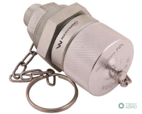 Komplet - Zawór gniazdo (Bizon) M18x1.5 skręcane (ZSR6160101) z gwintowaną pokrywą/osłoną aluminiową Waryński Komplet - Zawór gniazdo (Bizon) M18x1.5 skręcane (ZSR6160101) z gwintowaną pokrywą/osłoną aluminiową Waryński