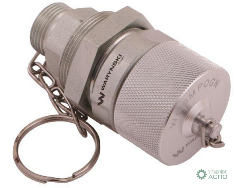 Komplet - zawór gniazdo M22x1.5 skręcane (50490020) z gwintowaną pokrywą/osłoną aluminiową Waryński Komplet - zawór gniazdo M22x1.5 skręcane (50490020) z gwintowaną pokrywą/osłoną aluminiową Waryński