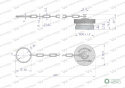 Komplet - zawór wtyczka (Bizon) M18x1.5 skręcane (ZSR6160102) z gwintowaną pokrywą/osłoną aluminiową Waryński