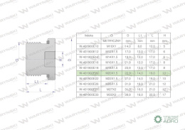 Korek hydrauliczny metryczny (na imbus) M20x1.5 ED Waryński