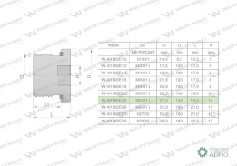 Korek hydrauliczny metryczny (na imbus) M22x1.5 ED Waryński ( sprzedawane po 10
