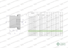 Korek hydrauliczny metryczny (na imbus) M26x1.5 ED Waryński ( sprzedawane po 5 )