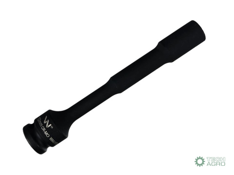 Nasadka udarowa 1/2", sześciokątna slim przelotowa ze stali CrMo 12mm długość 150 mm, stosowane w mechanice do kluczy udarowych Nasadka udarowa 1/2", sześciokątna slim przelotowa ze stali CrMo 12mm długość 150 mm, stosowane w mechanice do kluczy udarowych