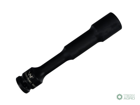 Nasadka udarowa 1/2", sześciokątna slim przelotowa ze stali CrMo 19mm długość 150 mm, stosowane w mechanice do kluczy udarowych