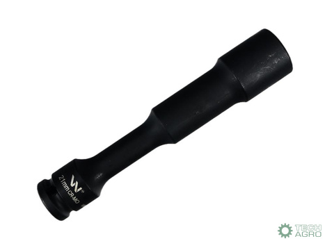 Nasadka udarowa 1/2", sześciokątna slim przelotowa ze stali CrMo 21mm długość 150 mm, stosowane w mechanice do kluczy udarowych Nasadka udarowa 1/2", sześciokątna slim przelotowa ze stali CrMo 21mm długość 150 mm, stosowane w mechanice do kluczy udarowych