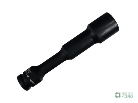 Nasadka udarowa 1/2", sześciokątna slim przelotowa ze stali CrMo 22mm długość 150 mm, stosowane w mechanice do kluczy udarowych Nasadka udarowa 1/2", sześciokątna slim przelotowa ze stali CrMo 22mm długość 150 mm, stosowane w mechanice do kluczy udarowych