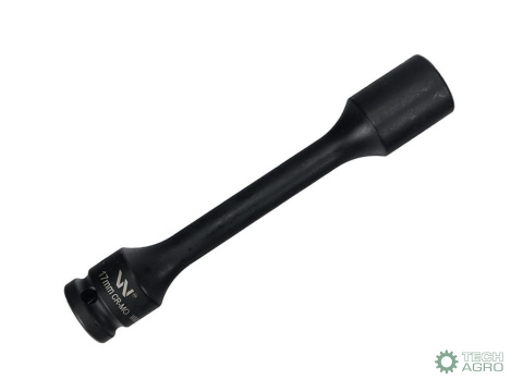 Nasadka udarowa 1/2", sześciokątna slim ze stali CrMo 17mm długość 150 mm, stosowane w mechanice do kluczy udarowych, Waryński