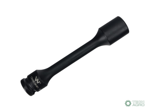 Nasadka udarowa 1/2", sześciokątna slim ze stali CrMo 19mm długość 150 mm, stosowane w mechanice do kluczy udarowych, Waryński