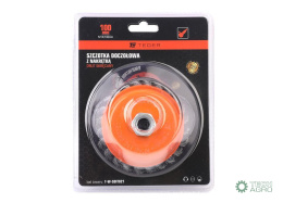 Szczotka doczołowa z nakrętką - drut skręcany M14/100 mm / TEGER