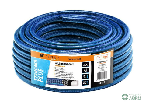 Wąż ogrodowy "STANDARD PLUS", FI 1". 20m, Teger