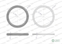 Zestaw uszczelnień do szybkozłączy hydraulicznych 1/2" ISO 7241-A (seria EURO) Waryński ( sprzedawane po 5 )