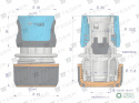 Szybkozłączka 3/4" - z waterstop / TEGER