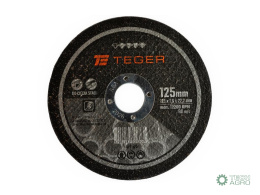 Tarcza korundowa do cięcia 125x 1.6 mm TEGER