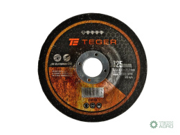 Tarcza korundowa do szlifowania 125x 8.0 mm TEGER