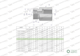 TULEJKA RÓŻNICOWA HYDRAULICZNA AB M18 X1.5 12L GZX1/4BSP WARYŃSKI