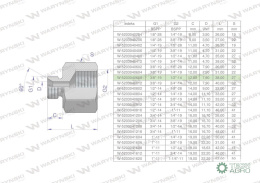 Tulejka różnicowa hydrauliczna calowa AB 3/8
