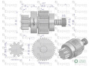 Zespół sprzęgający rozrusznika CASE MF typu Magneton 9142748 Blue Line EXPOM KWIDZYN