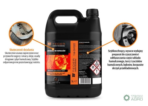 Zmywacz do hamulców 5l / TEGER