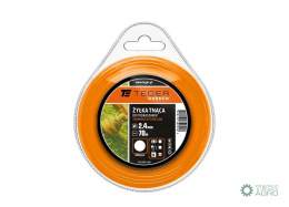 Żyłka tnąca do podkaszarek / Okrągła / 2.4 mm / 70 m / TEGER
