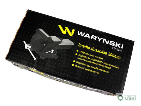 Imadło ślusarskie przemysłowe z żeliwa sferoidalnego obrotowe 200 mm Waryński Imadło ślusarskie przemysłowe z żeliwa sferoidalnego obrotowe 200 mm Waryński