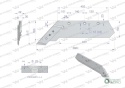 Lemiesz z dłutem lewy zastosowanie VIS/016 35-50cm XXL Unia Pług stal borowa WARYŃSKI