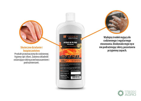 Mydło w płynie PROFESSIONAL 500 ml / TEGER Mydło w płynie PROFESSIONAL 500 ml / TEGER